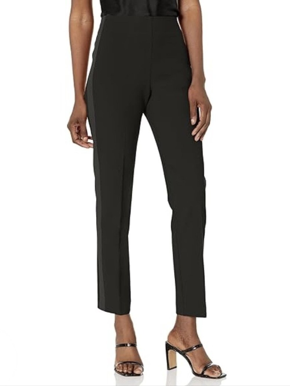 Trina Turk Linen Blend Pant Navy 6 NWT